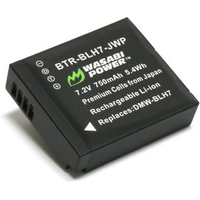 Wasabi Power Battery for Panasonic DMW-BLH7, DMW-BLH7E, DMW-BLH7PP and Panasonic Lumix DC-GX850, DMC-GM1, DMC-GF7, DMC-LX10