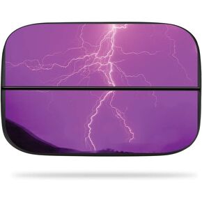 MightySkins Skin Compatible with Elgato Game Capture hd60s - Purple Lightning | Protective, Durable, and Unique Vinyl Decal wrap Cover | Easy to Apply, Remove, and Change Styles | Made in The USA