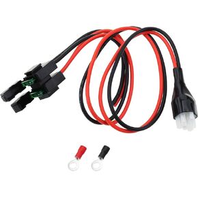 ECSiNG 6 Pin Power Plug 30A DC Power Cable 1m/3.3ft Car Radio Power Cable Compatible with Kenwood TS-50s TS-60s Compatible with ICOM IC718 IC706 IC-725A for Radio