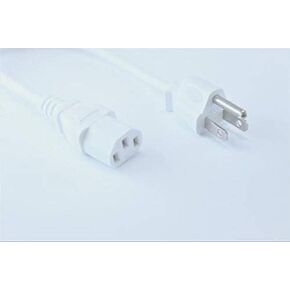[UL Listed] OMNIHIL White 8 Feet Long AC Power Cord Compatible with Brother HL-L3210CW