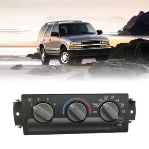 Heat A/C Temperature Climate Control Panel 16250545 for 2003-2005 Chevrolet Blazer 1999-2004 S10 1999-2002 GMC Sonoma 2003-2004 Oldsmobile Bravada- Without Heated Mirrors 09351325 15098964