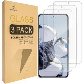 Mr.Shield [3-Pack] Designed For Xiaomi 12T Pro/Xiaomi 12T 5G [Tempered Glass] [Japan Glass with 9H Hardness] Screen Protector