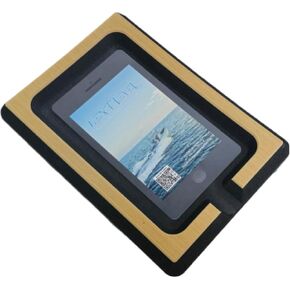 SeaDek Foam Cell Phone Holder for Boats | Next Level | Cell Phone Boat Dash Accessory | Perfect for Fishing Boat Center Consoles | 3M Adhesive Backing Boat Accessories | (Mocha Over Black)