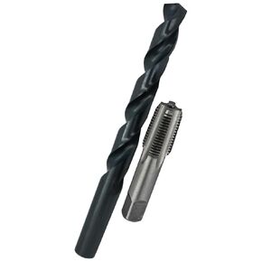 Drill America POU Series 3/8-Inch HSS NPS Tap (National Pipe Straight) and 19/32-Inch HSS Drill Bit Kit