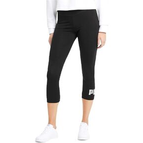 PUMA Womens Essentials 34 Logo Leggings Casual Stretch - Black