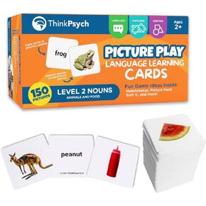 150 Advanced Noun Flash Cards | Picture Cards for Speech Therapy & Autism Learning Materials | Preschool Kindergarten Language Learning Cards | Homeschool Supplies | Apraxia Flash Card