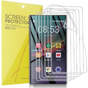 Compatible for PECSU G5 MP3 Player Screen Protector, [6 Pack] Full Coverage TPU Clear Film Compatible for PECSU G5 5 inch MP3 Player (6 Pack)