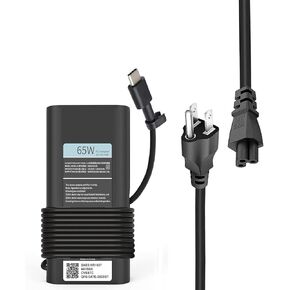 65 واط 45 واط ديل شاحن الكمبيوتر المحمول USB C لديل USB C شاحن لديل خط العرض 5420 5520 5530 5320 7370 7390 7400 7410 7420 7430، XPS 13 9300 9310 9350 9360 9370 9380 شاحن الكمبيوتر المحمول Dell USB-C