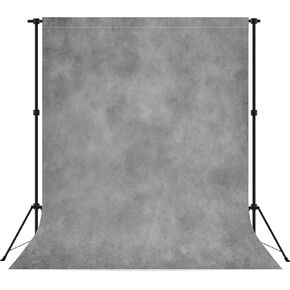 8X10FT Abstract Light Grey Portrait Photography Backdrops with Pocket on Top for Professional Photo Studio Booth Props