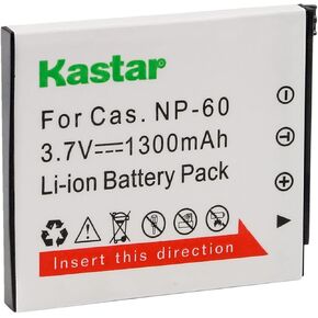 Kastar 3-Pack Battery CNP-60 Replacement for Casio Exilim Zoom EX-Z85, Exilim Zoom EX-Z85BE, Exilim Zoom EX-Z85BK, Exilim Zoom EX-Z85BN, Exilim Zoom EX-Z85EO, Exilim Zoom EX-Z85GN Camera
