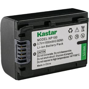 Kastar 3-Pack 3.7V 1800mAh Battery Pack Replacement for Ordro NP-180 NP180 Battery, ORDRO HDR-AE8 UHD 1080P 60FPS DV Camera IR Night Vision Camera