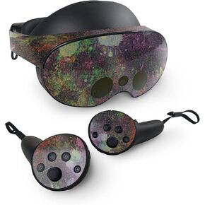 MightySkins Glossy Glitter Skin Compatible with Meta Quest Pro - Paint Drip | Protective, Durable High-Gloss Glitter Finish | Easy to Apply, Remove, and Change Styles | Made in The USA