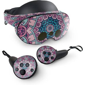 MightySkins Glossy Glitter Skin Compatible with Meta Quest Pro - Tribal Mandala | Protective, Durable High-Gloss Glitter Finish | Easy to Apply, Remove, and Change Styles | Made in The USA