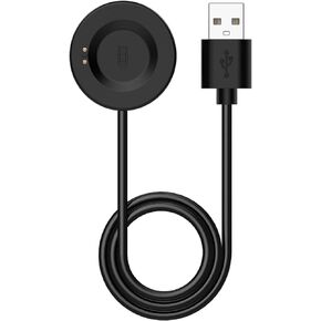 Compatible for iTECH Fusion 2 Charger, 3.3ft/100cm Replacement USB Charging Charger Cable for iTech Fusion 2 SmartWatch Charger Cord Dock Adapter, Black