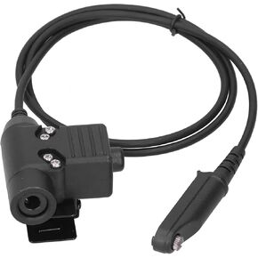 3.3ft U94 PTT Cable Plug Headset Waterproof Earpiece Adapter for UV?9R/UV?9RPLUS/UV?XS Two Way Radio Walkie Talkie