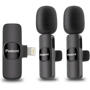 Wireless Lavalier Microphone 3in1 Mini Lapel Microphones for iPhone iPad Android Camera USB-C with Noise Reduction Recording Clip Mic for Creator Interview YouTube TikTok Vlog Live Streaming