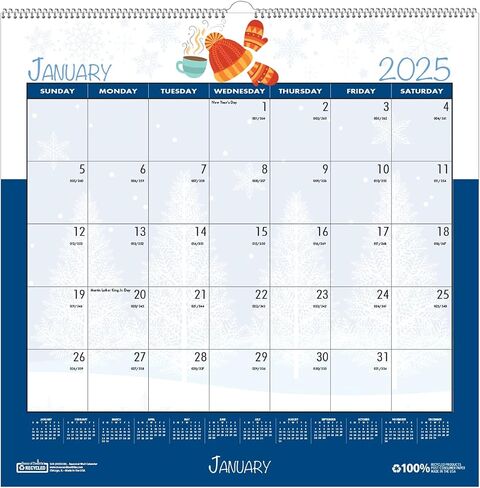 House of Doolittle 2025 Monthly Wall Calendar, Seasonal, 12 x 16.5 Inches, January - December (HOD339-25) in Kuwait