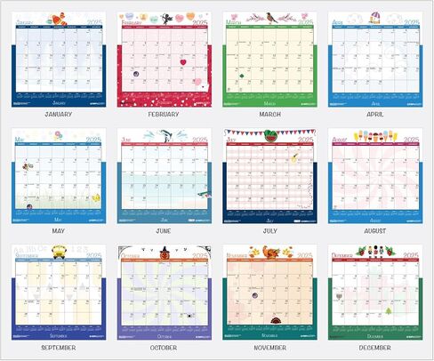 House of Doolittle 2025 Monthly Wall Calendar, Seasonal, 12 x 16.5 Inches, January - December (HOD339-25) in Kuwait