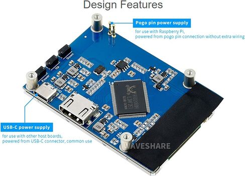 شاشة Waveshare 3.2 بوصة IPS LCD (H) لـ Raspberry Pi 4B/3B+/3B/2B/Zero/Zero W/Zero WH وJetson Nano وWindows 11/10/8.1/8/7، 480×800 بكسل، سطوع قابل للتعديل، لا اللمس in Saudi Arabia