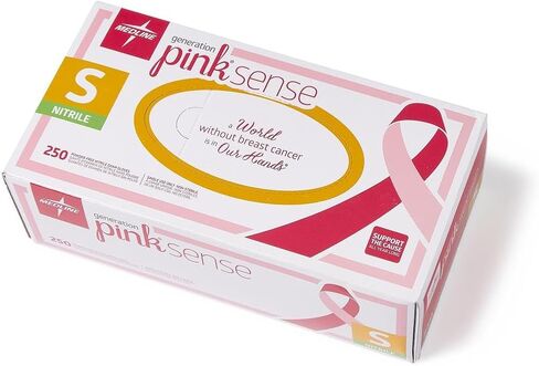 Medline Generation Pink Sense Nitrile Exam Gloves, 230 Count, X-Large, Powder Free, Disposable, Not Made with Natural Rubber Latex, Multipurpose, Support Breast Cancer with Every Glove in Saudi Arabia
