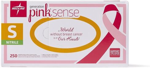 Medline Generation Pink Sense Nitrile Exam Gloves, 230 Count, X-Large, Powder Free, Disposable, Not Made with Natural Rubber Latex, Multipurpose, Support Breast Cancer with Every Glove in Saudi Arabia