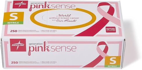 Medline Generation Pink Sense Nitrile Exam Gloves, 230 Count, X-Large, Powder Free, Disposable, Not Made with Natural Rubber Latex, Multipurpose, Support Breast Cancer with Every Glove in Saudi Arabia