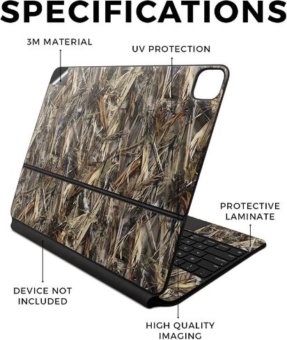 Skin Compatible with Apple Magic Keyboard for iPad Air 13-inch (M2) 2024 - Red Modern Camo - Premium 3M Vinyl Protective Wrap Decal Cover - Easy to Apply | Crafted in The USA by MightySkins in Saudi Arabia