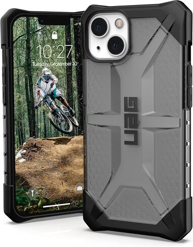 URBAN ARMOR GEAR UAG Designed for iPhone 13 Case Grey Ash Rugged Lightweight Slim Shockproof Transparent Plasma Protective Cover, [6.1 inch Screen] in Saudi Arabia