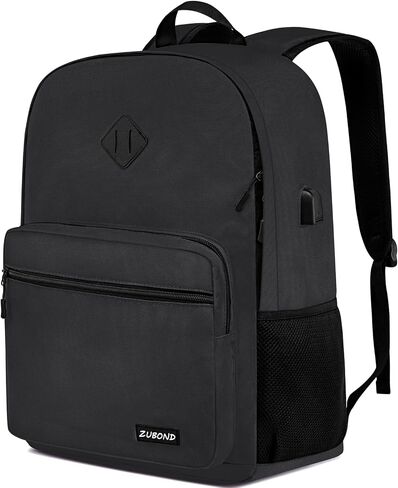 Black Backpack for Boys, Backpack for School Teens, Lightweight Casual High School Bookbag, Laptop Backpack with USB Charging Port Fits 15.6 Inch Notebook in Saudi Arabia