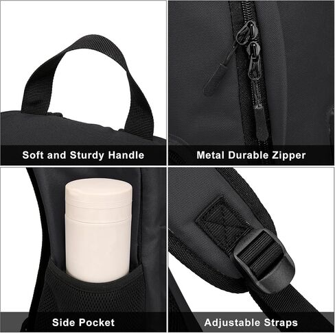 Black Backpack for Boys, Backpack for School Teens, Lightweight Casual High School Bookbag, Laptop Backpack with USB Charging Port Fits 15.6 Inch Notebook in Saudi Arabia
