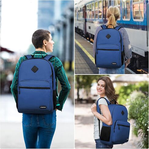 Black Backpack for Boys, Backpack for School Teens, Lightweight Casual High School Bookbag, Laptop Backpack with USB Charging Port Fits 15.6 Inch Notebook in Saudi Arabia