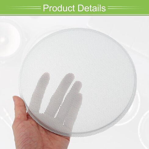 ACROPIX Universal 4.5 بوصة شبكة مكبر صوت لمضخم الصوت 118 × 124 × 9 مم بدون إطار أبيض - عبوة من 1 in Saudi Arabia