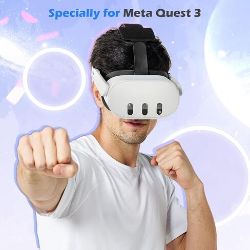 [3 مجموعات] متوافقة مع واقي عدسة الكاميرا Meta Quest 3، ملحقات الواقع الافتراضي عالية الدقة من الزجاج المقوى المضاد للخدش 9H لـ Oculus Quest 3، دائرة سوداء in Kuwait