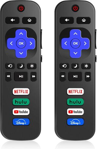Remote Control Only for Roku TV, FlyCoco Universal Infrared No Setup Needed Replacement Television Remote Control Compatible with TCL Onn Sharp Insignia and More (Not for Roku Stick & Box) in Kuwait