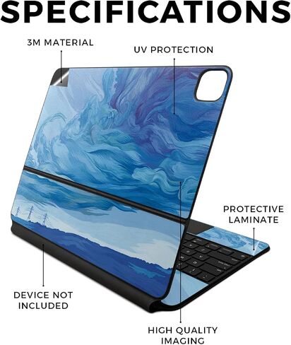 Skin Compatible with Apple Magic Keyboard for iPad Air 13-inch (M2) 2024 - Hustle - Premium 3M Vinyl Protective Wrap Decal Cover - Easy to Apply | Crafted in The USA by MightySkins in Kuwait