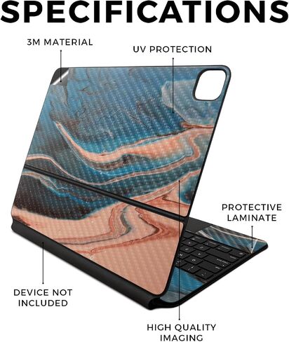 Skin Compatible with Apple Magic Keyboard for iPad Air 13-inch (M2) 2024 - Hustle - Premium 3M Vinyl Protective Wrap Decal Cover - Easy to Apply | Crafted in The USA by MightySkins in Kuwait