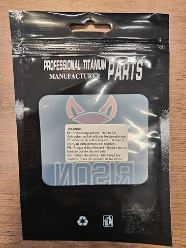 RISON Titanium Bolts Ti Bolt M8*1.25 * 25 Hex Tapered Socket Head 5Pcs Original Titanium Hex Tapered Head Bolt Screw for Bike stem in Kuwait