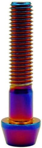 RISON Titanium Bolts Ti Bolt M8*1.25 * 25 Hex Tapered Socket Head 5Pcs Original Titanium Hex Tapered Head Bolt Screw for Bike stem in Kuwait