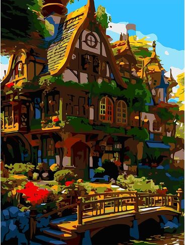 DOMROM Sunflower Paint by Numbers Kit for Adults, Flower Color Paint by Numbers for Adults DIY Oil Painting Art Set for Beginner, Easy Paint by Numbers Kit for Home Wall Decor 12x12inch in Saudi Arabia