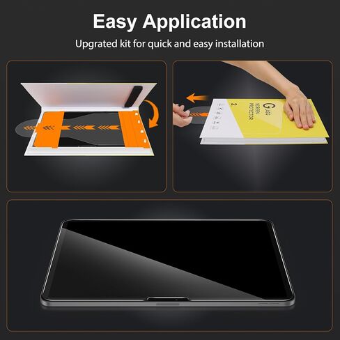 SPARIN 2 Pack Screen Protector for iPad Air 11 Inch M2 2024 (6th Generation), Tempered Glass Film with Easy Installation Tray, Apple Pencil Compatible Case Friendly Scratch Resistant in Saudi Arabia