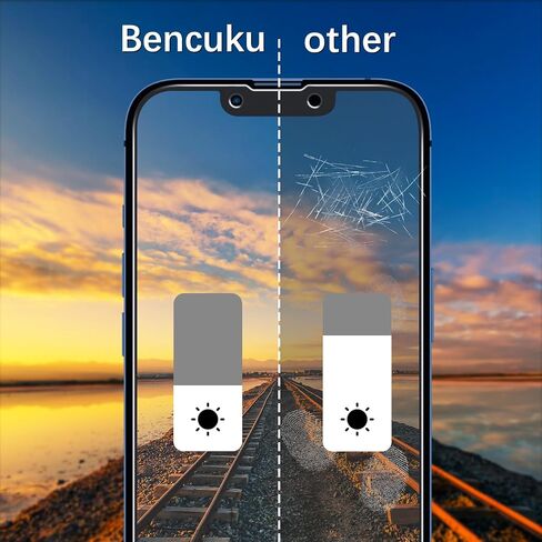 (عبوتان) واقي شاشة للخصوصية غير لامع مصمم لهاتف iPhone 13، iPhone 13 Pro، iPhone 14 (6.1 بوصة) طبقة من الزجاج المقوى، مضاد للوهج، مضاد لبصمات الأصابع، فائق النعومة in Kuwait