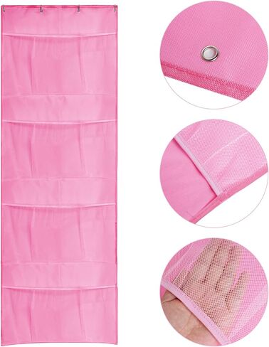 Lystaii معلقة تخزين الحيوانات المحشوة على الباب المنظم تخزين حقيبة أرجوحة شبكية مع السنانير معلقة جيوب تخزين لعبة سعة كبيرة لغرفة نوم الحضانة فتاة صبي in Kuwait