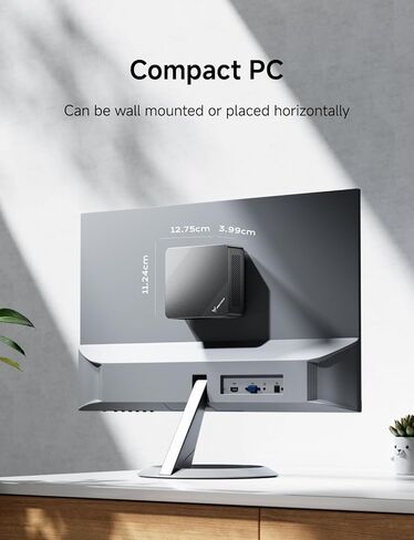 كمبيوتر مكتبي صغير MINIFORUM UN100D Alder Lake N100 Windows 11 Home، ذاكرة وصول عشوائي 16 جيجابايت + 512 جيجابايت SSD، 2X 2.5G LAN، شاشة HDMI/DP/USB-C 4K ثلاثية، فتحة SATA HDD 2.5 بوصة، فتحة بطاقة TF عامل شكل صغير in Kuwait