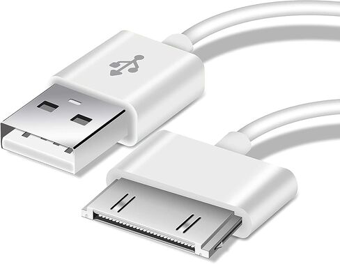 USB Sync and Charging Data Cable Compatible with iPhone 4 4s 3G 3GS iPad 1 2 3 30-Pin Cables Charger Lead - 3.2Ft White in Saudi Arabia