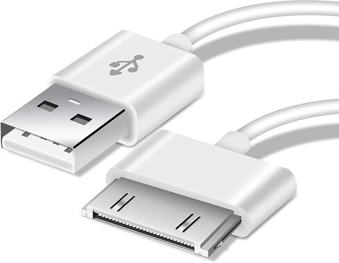 USB Sync and Charging Data Cable Compatible with iPhone 4 4s 3G 3GS iPad 1 2 3 30-Pin Cables Charger Lead - 3.2Ft White in Saudi Arabia