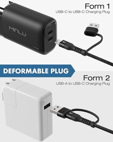 100W High Speed USB C Charger Cable Right Angle, [2-Pack 4ft] USB C to USB C Cable, 90 Degree Type C Braided Charging Cord for iPhone 15, Galaxy UItra S24 S23, MacBook Pro/Air, iPad Pro/Air 4, Pixel in Saudi Arabia