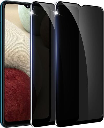 【3+1 Pack】 Designed for Samsung Galaxy A12 Privacy Screen Protector【9H Tempered Glass】 Anti-Spy Film,Full Coverage Compatible for A12 4G/5G in Saudi Arabia