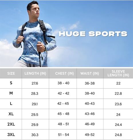 تي شيرت رجالي ADOREISM بعامل حماية من أشعة الشمس 50+ للحماية من الطفح الجلدي سريع الجفاف وأكمام طويلة قميص خارجي in Kuwait