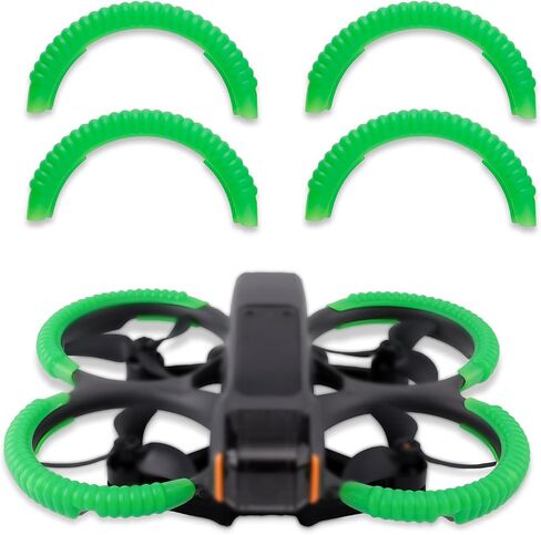 Propeller Guard Protector, Anti-Collision Drone Bumper Drone Protective Cover Drone Protection Guards Bumper Propeller for DJI Avata 2 Accessories(Green) in Saudi Arabia