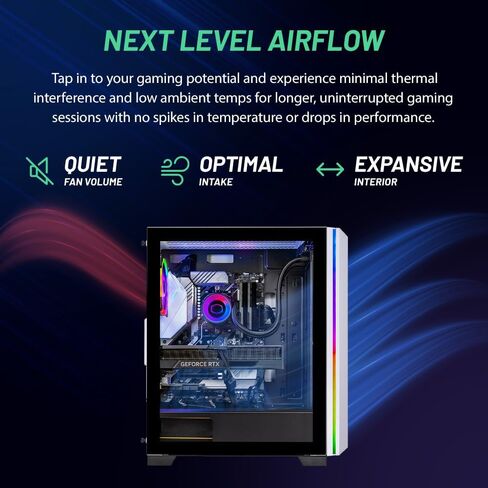SkyTech Archangel Gaming Computer PC Desktop – Ryzen 5 3600 3.6GHz, GTX 1650 4G, 500GB SSD, 8GB DDR4 3200MHz, RGB Fans, Windows 10 Home 64-bit, 802.11AC Wi-Fi in Saudi Arabia